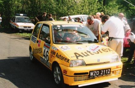 Jacek Sikora i Marek Kaczmarek - Fiat Cinquecento Sporting.